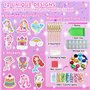 KAOHONG Cadeau Fille 5 6 7 8 9 10 11 12 Ans DIY 5D Diamant Peinture Porte-clés Ornements Pendentif Gem Art Porte-clés pour Enfan