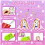 KAOHONG Cadeau Fille 5 6 7 8 9 10 11 12 Ans DIY 5D Diamant Peinture Porte-clés Ornements Pendentif Gem Art Porte-clés pour Enfan