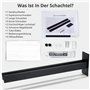 Porte-Serviettes Noir en Acier Inoxydable, Double Porte Serviette Adhésif à Deux Bras Support Mural pour Salle de Bain Ou Cuisin