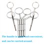 6 pcs Mini Tournevis à Lunettes, 3 en 1 en acier inoxydable, Mini tournevis multifonction, Avec porte-clés, Adapté aux lunettes,