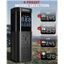 TEMOLA Gonfleur pneus Voiture sans Fil, Compresseur à Air Portatif 150PSI, Mini compresseur Voiture Portable avec Batterie Recha