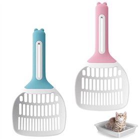 Roysmart Lot de 2 grandes pelles à litière pour chat avec poignée antidérapante pour le nettoyage