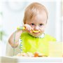 Support pour ustensiles de bébé avec sangle pour chaise haute - Aide à l'alimentation pour garder la cuillère à portée de main e