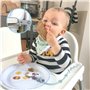 Support pour ustensiles de bébé avec sangle pour chaise haute - Aide à l'alimentation pour garder la cuillère à portée de main e