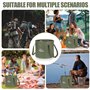 Seau pliable d'extérieur de 20 l - Seau pliable pour l'extérieur - Seau pliable pour la pêche - Pour le camping - En plastique -