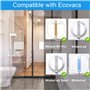8 Pièces pour Ecovacs Winbot W1 Pro/W1/W2 Omni/W2 Microfibre Serpillère Rechange Kit, Lavables Lingette de Nettoyage pour Ecovac