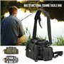 Lixada Multifonctionnel Sac de pêche Plein air Sac à Bandoulière Sac de Taille Pack Leurres de Pêche Tackle Sac (Armée Verte)