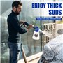 EAWONGEE Lance à mousse à neige, canon réglable, bouteille à col large avec capacité de 1 L, pulvérisateur de voiture compatible