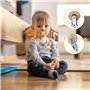 Kigniote 12 pièces d'attache-sucette en bois,Attache-sucette pour bébé Empêche la sucette de tomber ou d'être perdue Accessoires