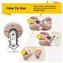 Kigniote 12 pièces d'attache-sucette en bois,Attache-sucette pour bébé Empêche la sucette de tomber ou d'être perdue Accessoires