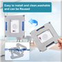 Kigniote Lot de 8 Chiffons de Rechange pour Robot de Nettoyage de Fenêtre Ecovacs Winbot W1 Pro / W1 / W2 Omni / W2 - Tampons en