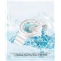 CIGA Design Montre Automatique Femme - Blue Planet Ice Age Série U Montre Céramique Style de Mode en Cristal Saphir avec Bracele