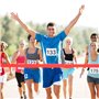 JINJUMEI 4 Pièces Aimants pour Numéro de Départ, Magnétiques pour Numéro de Dossard Aimants Dorsaux Running Fixation Nombre Cour