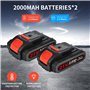 Sécateur électrique - Sécateur électrique professionnel 30 mm avec 2 batteries 21 V/2000 mAh - Sécateur sans fil pour jardinage,