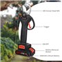 Sécateur électrique - Sécateur électrique professionnel 30 mm avec 2 batteries 21 V/2000 mAh - Sécateur sans fil pour jardinage,