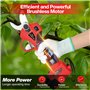 Sécateur électrique sans Fil avec Écran: 40 mm Secateur Electrique Professionnel - vec 2 * 2.0Ah Batteries de 16.8V - Sécateur p