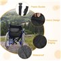 NAROSEBE Sac à Dos pour Fauteuil Roulant, Sac pour Fauteuil Roulant Oxford Étanche Sac de Rangement pour Fauteuil Roulant Pochet