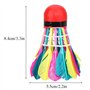 Plumes de Badminton Volants Plume, 11Pcs Coloré Formation OIE Plume Badminton Boules Volants Replacement pour l'eérieur/Intdoor 
