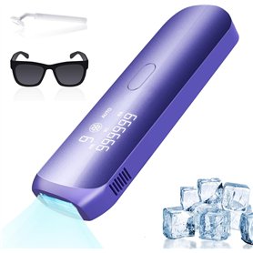 Épilation laser avec système de refroidissement à glace