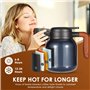 Dreamhigh® Thermos 1L avec Infuseur, Carafe isotherme avec affichage de la température, Pichet isotherme bien fermée (pas de fui