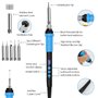 Dreamhigh®Fer A Souder Electronique De Precision Kit 80W Température Réglable 180-520°C Fer A Souder avec Interrupteur, 5 Consei
