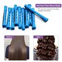 Lot de 60 petits bigoudis permanents en mousse - Pour cheveux longs, moyens et courts - Pas de chaleur - Bigoudis - Bleu