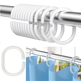 12 pièces Anneau Rideau Douche