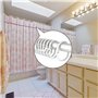 Crochet Rideau Douche en Blanc