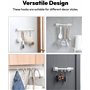 12 pièces Anneau Rideau Douche, Anneaux Rideaux en Forme de C,Crochet Rideau en Plastique,Crochet Rideau Douche en Blanc,Anneaux