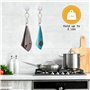 Accroche Torchon en Acier Inoxidable avec Corde