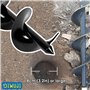 Jardin Foreuse, Tige hexagonale Acier Inoxydable, Tariere Thermique, Creuser des Trous Cultiver en Profondeur, Outil de Plantati