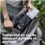 H&S Pare Vent Pliable Rechaud Camping Gaz - Pare Feu avec 10 Plaques Barrieres pour Feu - Pare-Vent de Camping Cuisson Poele Pla