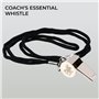 H&S Sifflet en Acier Inoxydable avec Cordon Noir - Lot de 3 - Sifflet Puissant pour Arbitre de Football ou Handball - Sifflets p