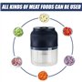 WIYETY Lot de 2 mini hachoirs électriques avec batterie de 300 ml - Hachoir de cuisine électrique avec port USB - Mini hachoir à