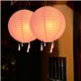 NAVESO Lampion Solaire Exterieur, 2 Pièce 20cm Lampion Exterieur Solaire, Lanternes Solaires LED Extérieures, Lanterne de Jardin