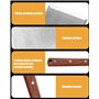 Kureny Set de spatules à Barbecue en Acier Inoxydable,spatule plancha,avec Un Grand Retourneur de Grillades et Un Écraseur à Bur