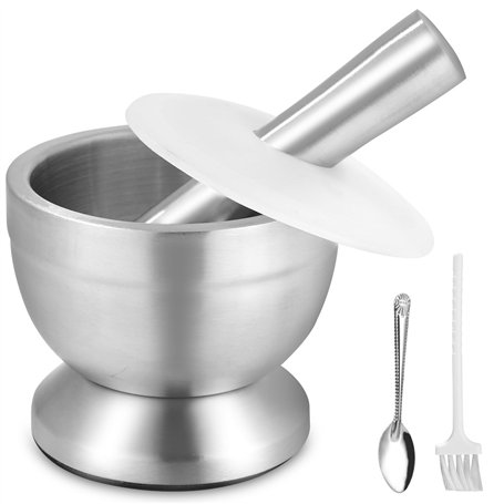 304 Mortier Pilon Cuisine avec Pinceau