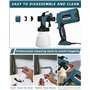 Jutyum 850W HVLP Pistolet a Peinture, 3 Modes de Pulvérisation, Pulvérisateurs de Peinture pour Peinture Murale Interieur, Pisto
