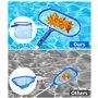 LEAZZLE 174 cm épuisettes de Surface pour Piscine, Filets de Fond de Piscine avec 152 cm Manche Télescopique, epuisette Piscine 