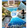 LEAZZLE 174 cm épuisettes de Surface pour Piscine, Filets de Fond de Piscine avec 152 cm Manche Télescopique, epuisette Piscine 