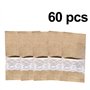 Bodosac Awtlife Lot de 60 porte-ustensiles en toile de jute en dentelle - pour couverts, couteaux et fourchettes pour mariage vi