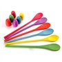 Xrten 12 pcs Jeu de Course de Relais œuf et Cuillère pour Les Fêtes Anniversaires Sorties en Famille (Couleur Assortie)