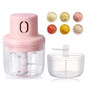 Mini Hachoir Alimentaire - Mélangeur et Moulin pour Cuisine Rechargeable USB Mini Hachoir et Robot Alimentaire