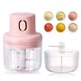 Mini Hachoir Alimentaire - Mélangeur et Moulin pour Cuisine Rechargeable USB Mini Hachoir et Robot Alimentaire