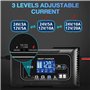 Chargeur de Batterie Intelligent 12V/24V 20A,Chargeur Rapide et Mainteneur pour Voiture Moto Camion avec Fonction de Réparation,