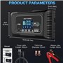 Chargeur de Batterie Intelligent 12V/24V 20A,Chargeur Rapide et Mainteneur pour Voiture Moto Camion avec Fonction de Réparation,