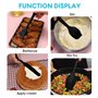 Lot de 6 spatules en silicone haute résistance à la chaleur, ustensiles de cuisine sans BPA, noyau en acier inoxydable solide, a