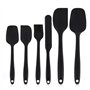 Lot de 6 spatules en silicone haute résistance à la chaleur, ustensiles de cuisine sans BPA, noyau en acier inoxydable solide, a