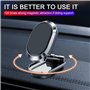 Support de téléphone magnétique pliable universel pour tableau de bord en alliage 2025 avec base rotative à 360°, 8 aimants pour