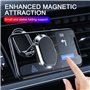 Support de téléphone magnétique pliable universel pour tableau de bord en alliage 2025 avec base rotative à 360°, 8 aimants pour